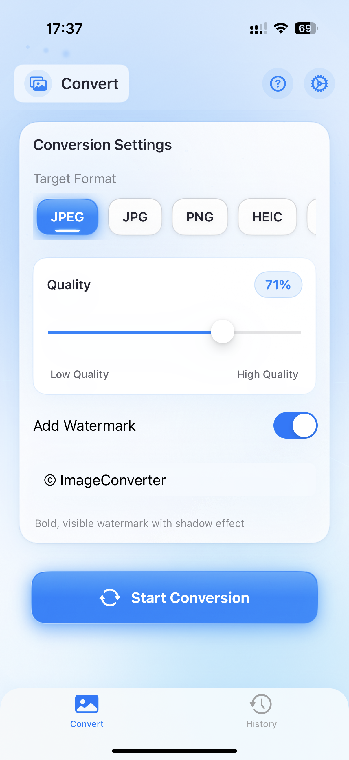 Settings and themes